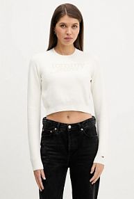 Sweter Tommy Jeans  beżowy damski DW0DW22028