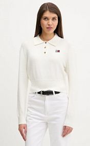 Sweter Tommy Jeans  beżowy damski DW0DW22558