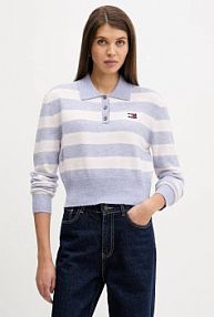Sweter Tommy Jeans  niebieski damski DW0DW22558