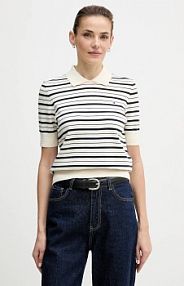 Sweter Tommy Hilfiger  beżowy damski WW0WW47622