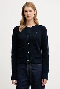 Kardigan Tommy Hilfiger  granatowy WW0WW48795