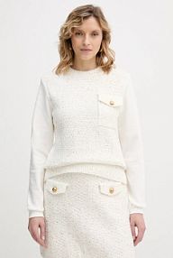 Bluza przez głowę Karl Lagerfeld  beżowa B1W20061