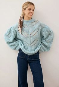 Sweter BIZUU  niebieski damski ROSSO.BLEKITN