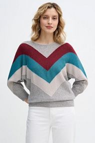 Sweter United Colors of Benetton  szary damski 1VUDE10EP
