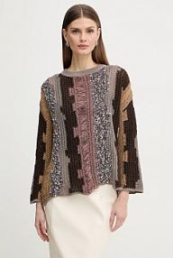 Sweter pinko  brązowy damski 106534.A37P