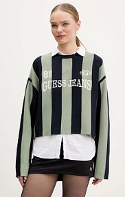 Sweter Guess Jeans  zielony damski W6RR17.Z3FC2