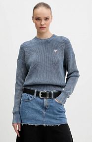 Sweter Guess Jeans  niebieski damski W6RR20.Z3HM1