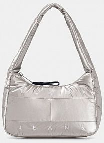 Torebka shopperka Tommy Jeans  srebrna AW0AW18066