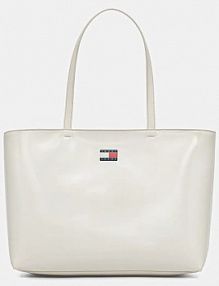Torebka shopperka Tommy Jeans  beżowa AW0AW18069