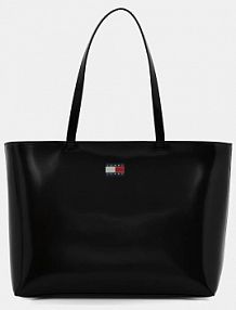 Torebka shopperka Tommy Jeans  czarna AW0AW18069