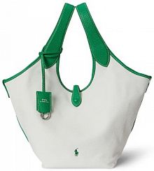 Torebka shopperka Polo Ralph Lauren  biała 428967740