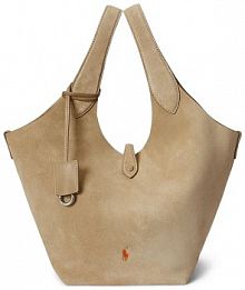 Torebka shopperka Polo Ralph Lauren  beżowa 428972996