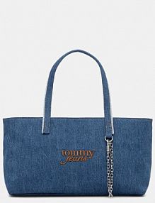 Torebka shopperka Tommy Jeans  niebieska AW0AW18576