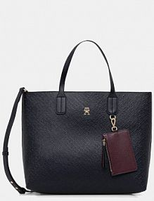 Torebka shopperka Tommy Hilfiger  granatowa AW0AW18123