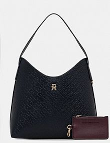 Torebka shopperka Tommy Hilfiger  granatowa AW0AW18141