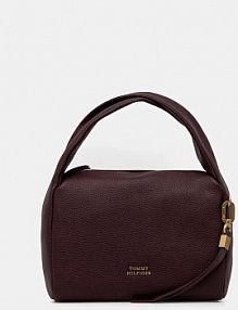 Torebka shopperka Tommy Hilfiger  bordowy AW0AW18150
