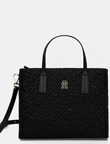 Torebka shopperka Tommy Hilfiger  czarna AW0AW18162