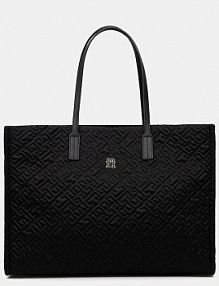 Torebka shopperka Tommy Hilfiger  czarna AW0AW18163