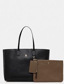 Torebka shopperka Tommy Hilfiger  czarna AW0AW18173
