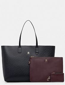 Torebka shopperka Tommy Hilfiger  granatowa AW0AW18174