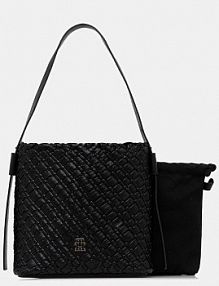 Torebka shopperka Tommy Hilfiger  czarna AW0AW18160