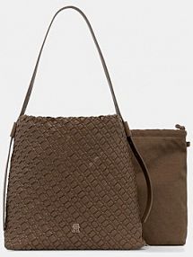 Torebka Tommy Hilfiger  beżowa AW0AW18161