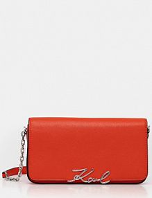 Torebka shopperka Karl Lagerfeld  pomarańczowa B1W32037