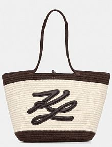 Torebka shopperka Karl Lagerfeld  beżowa B1W46080