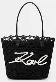 Torebka shopperka Karl Lagerfeld  czarna B1W46094