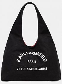 Torebka shopperka Karl Lagerfeld  czarna B1W50015