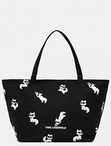 Torebka shopperka Karl Lagerfeld  czarna B1W50053