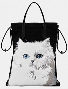 Torebka shopperka Karl Lagerfeld  biała B1W50058