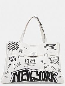 Torebka shopperka DKNY  biała R54DDK43