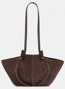 Torebka shopperka Yuzefi  brązowa YUZRS26.HB.MO