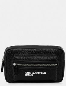 Saszetka nerka Karl Lagerfeld Jeans  czarna damska B1M30144