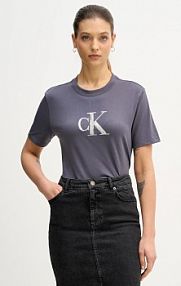 T-shirt Calvin Klein Jeans  szary damski LV044E215G