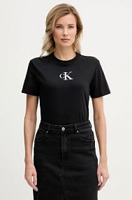 T-shirt Calvin Klein Jeans  czarny damski LV047E804G