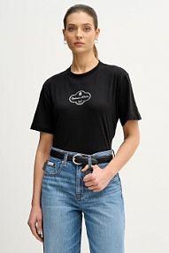 T-shirt Calvin Klein Jeans  czarny damski LV047E811G