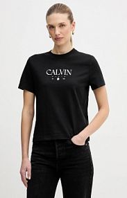 T-shirt Calvin Klein Jeans  czarny damski LV047E813G