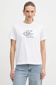 T-shirt Calvin Klein Jeans  biały damski LV047E819G