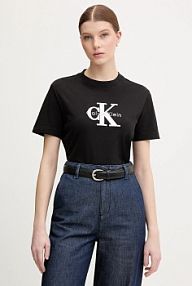 T-shirt Calvin Klein Jeans  czarny damski LV047E819G