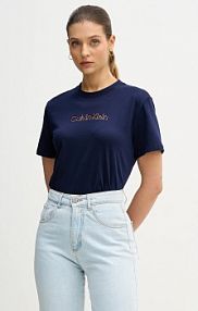 T-shirt Calvin Klein Jeans  granatowy damski LV047E821G