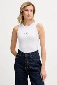 Top Calvin Klein Jeans  fioletowy damski LV047E200G
