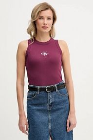 Top Calvin Klein Jeans  fioletowy damski LV047E200G