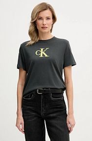 T-shirt Calvin Klein Jeans  szary damski LV047E215G