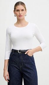 Longsleeve Weekend Max Mara  biały damski 2615971011600