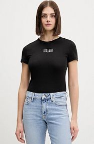 T-shirt Tommy Jeans  czarny damski DW0DW21841