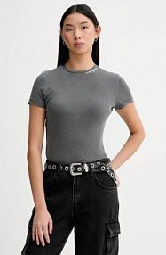 T-shirt Tommy Jeans  szary damski DW0DW22079