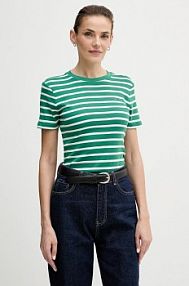 T-shirt Tommy Hilfiger  zielony damski WW0WW40587.