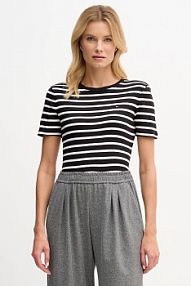 T-shirt Tommy Hilfiger  czarny damski WW0WW40587.